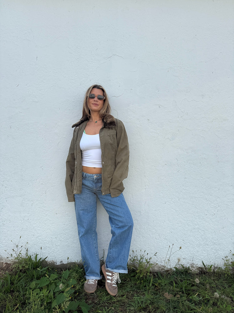 DKNY Faux Fur Jacket