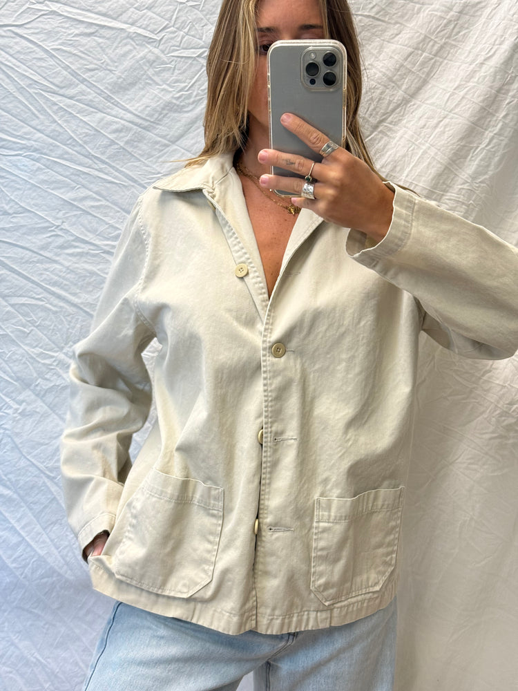 Y2K Khaki Cotton Jacket