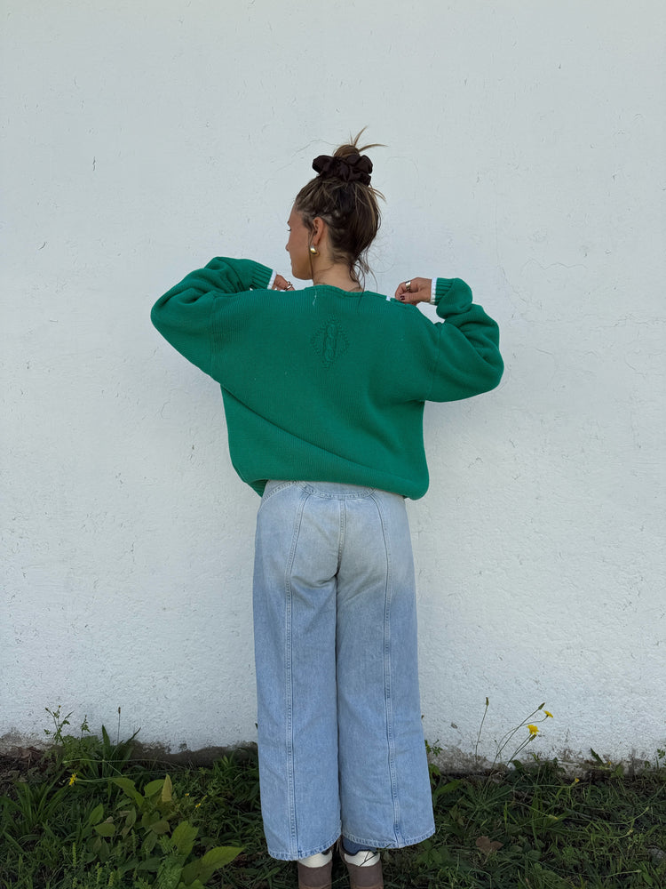 Vtg Cotton Country Club Sweater