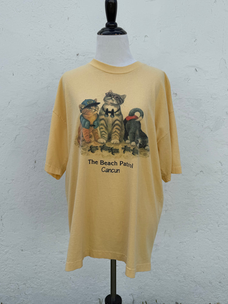 Kitty Beach Patrol - Vintage Tee