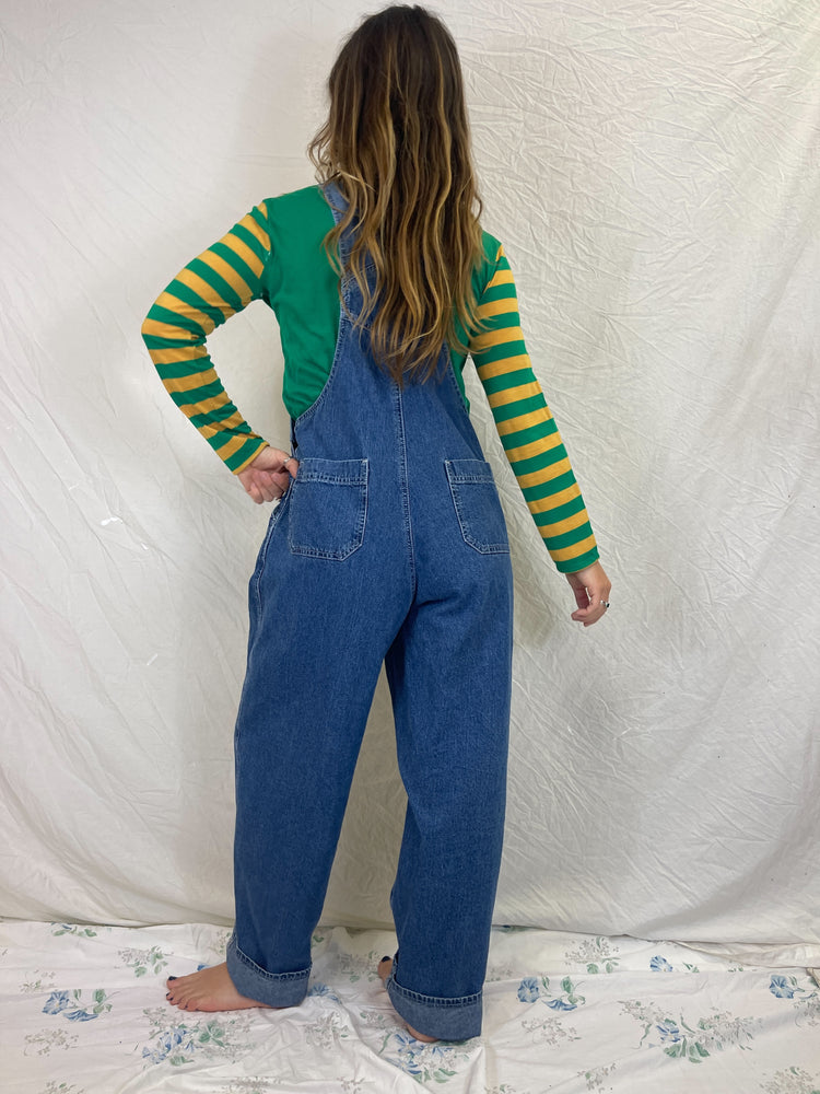 Vintage Dark Wash Overalls