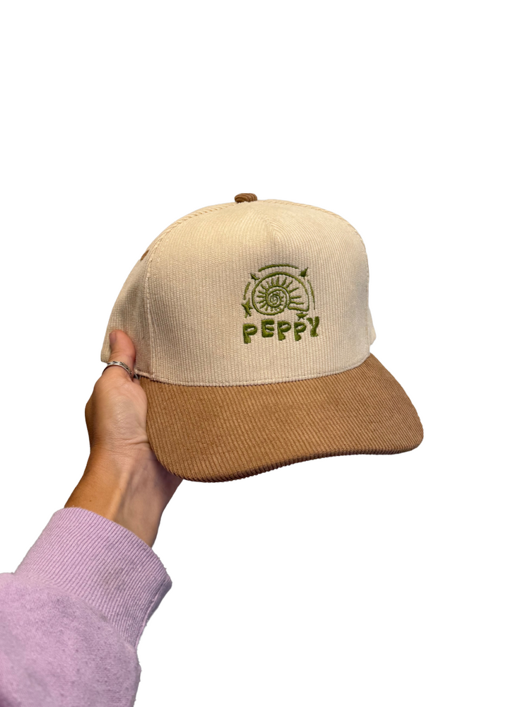 Peppy Cord Hat - Taupe Block