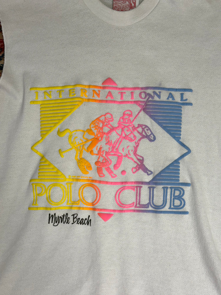 Vintage Polo Club Cutoff Sweatshirt