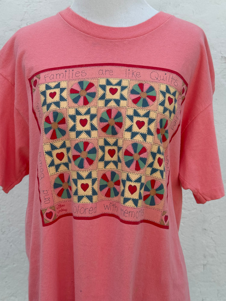 Families Are Like Quilts - Single Stitch Tee