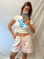 Handmade Towel Shorts - Peachy Leaf
