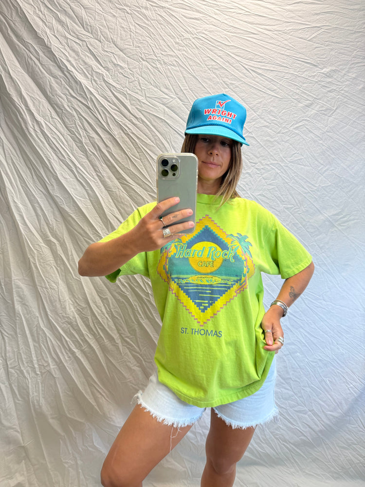 Vintage Lime Hard Rock Tee