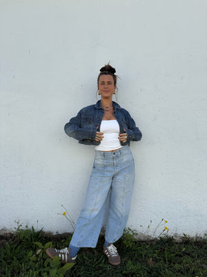 Y2K Crop Denim Jacket