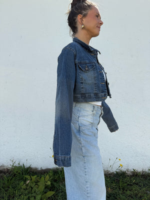 Y2K Crop Denim Jacket