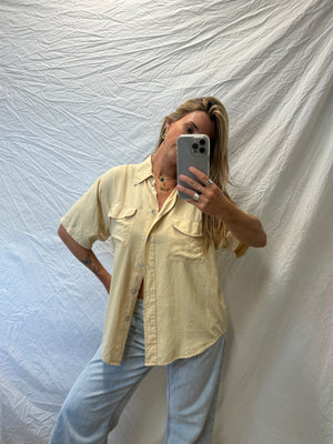 Vintage 100% Silk Button Down