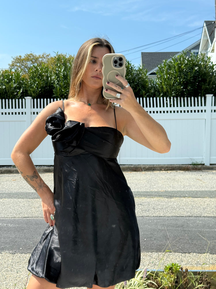 Gunne Sax Mini Satin Bubble Dress