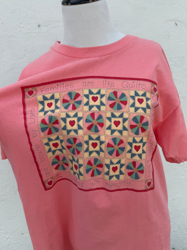 Families Are Like Quilts - Single Stitch Tee