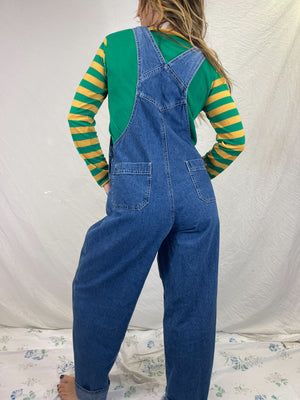 Vintage Dark Wash Overalls