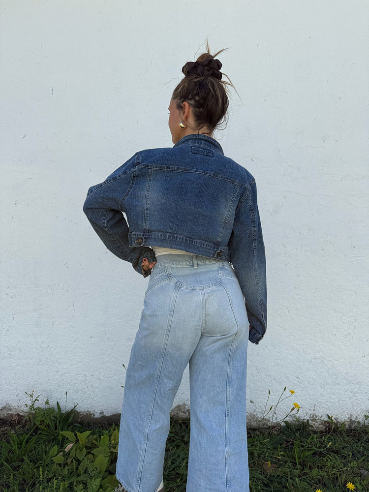 Y2K Crop Denim Jacket