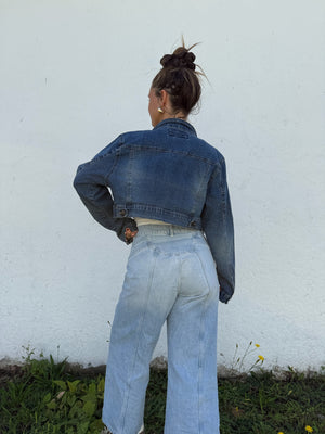 Y2K Crop Denim Jacket
