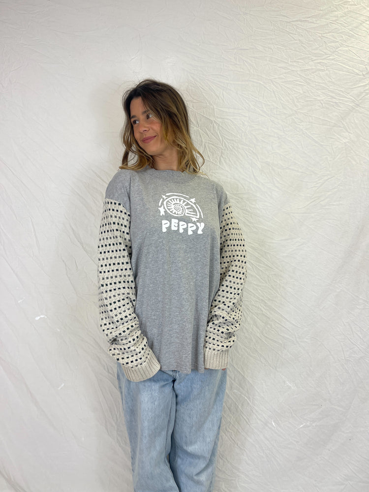 Reworked Peppy Shell Sweater Tee