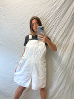 Ivory Denim Shortalls