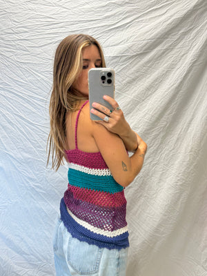Y2K Crochet Cami Top