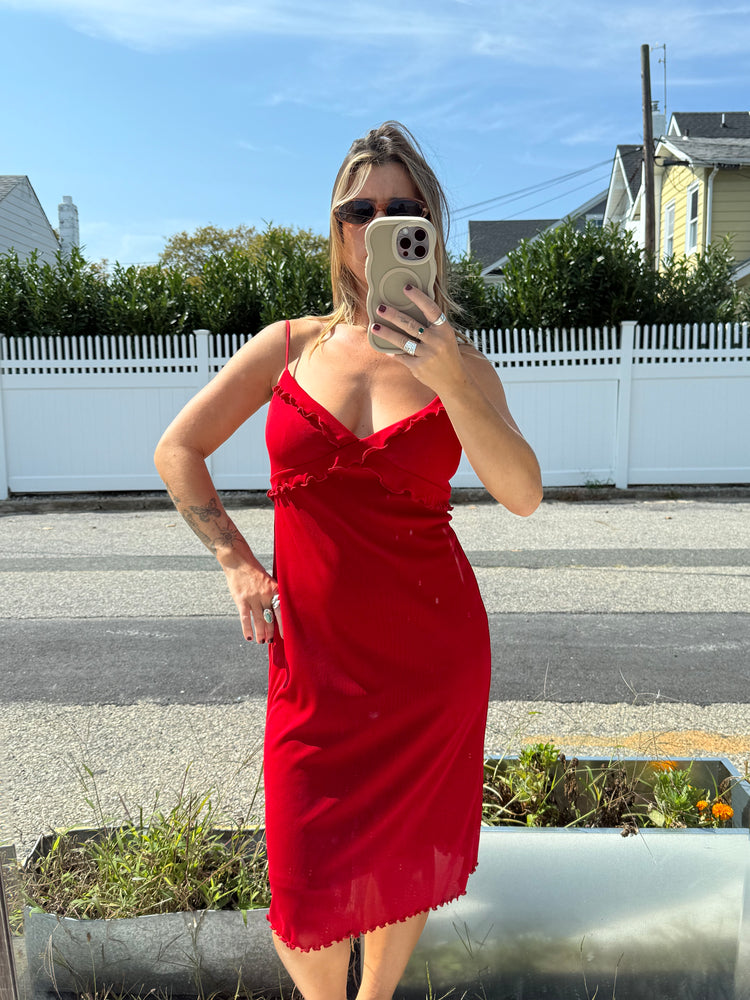 90’s Sexy Ruffle Stretch Mini