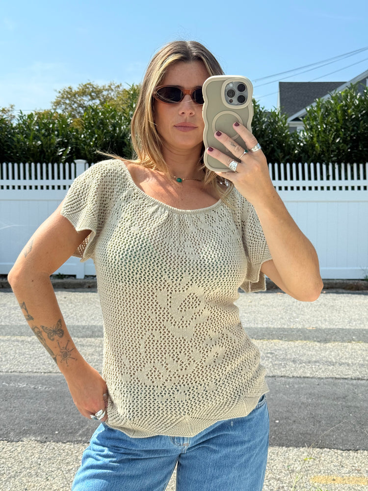 Y2K Crochet Blouse