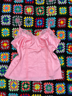 Y2K Pinky Lace Cami