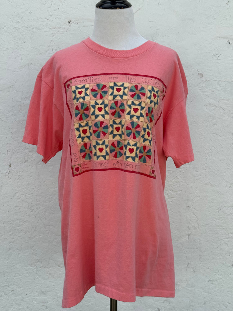 Families Are Like Quilts - Single Stitch Tee