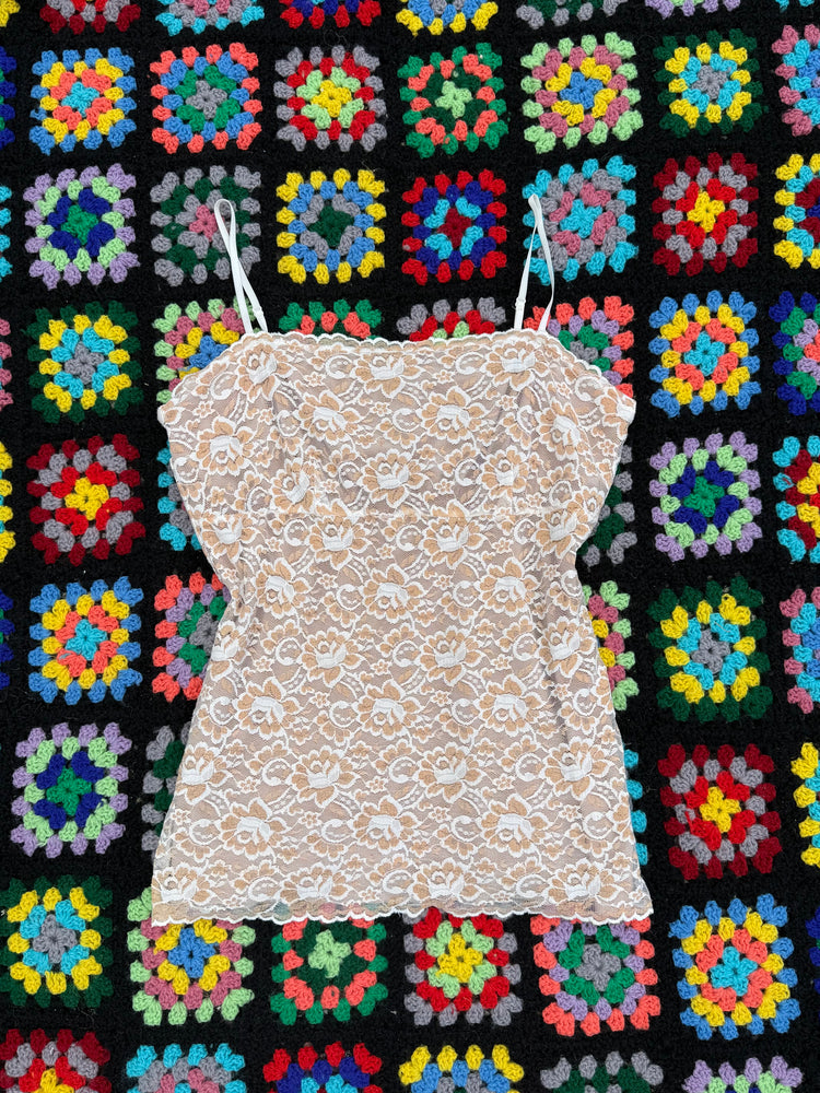 Y2K Stretch Lace Cami