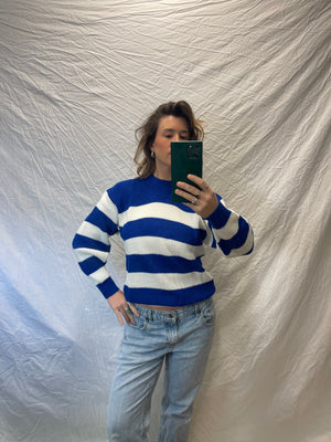 70's Dreamy Stripe Knit Sweater