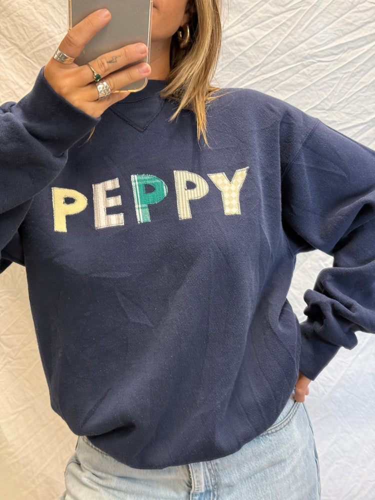 Peppy Patchwork Crewneck