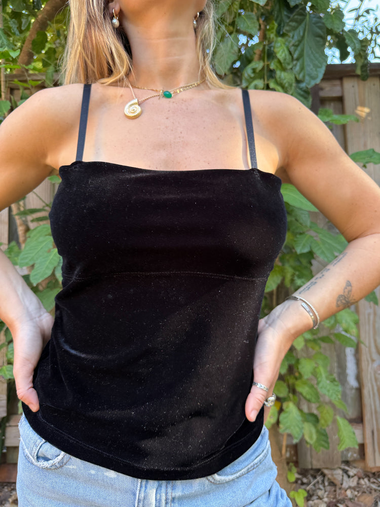 The Perfect Black Velvet Tank