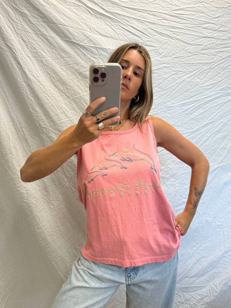 Vintage Clearwater Beach Single Stitch Tank
