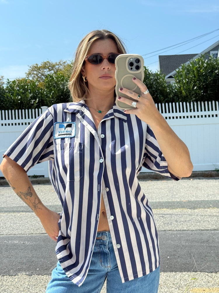 Vtg Canteen Pinstripe Workwear