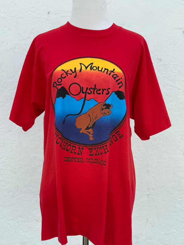 Rocky Mountain Oysters - Single Stitch Tee