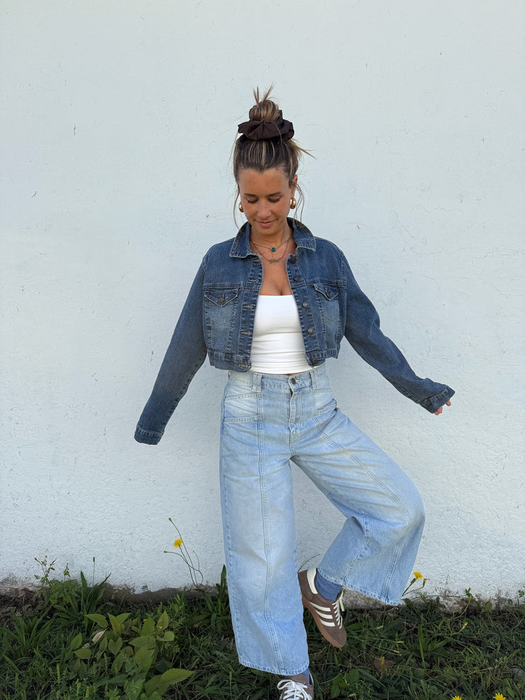 Y2K Crop Denim Jacket