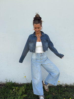 Y2K Crop Denim Jacket
