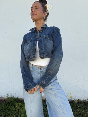 Y2K Crop Denim Jacket