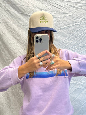 Peppy Cord Hat - Navy Block