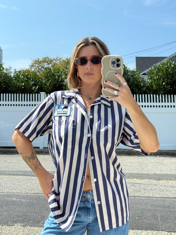 Vtg Canteen Pinstripe Workwear