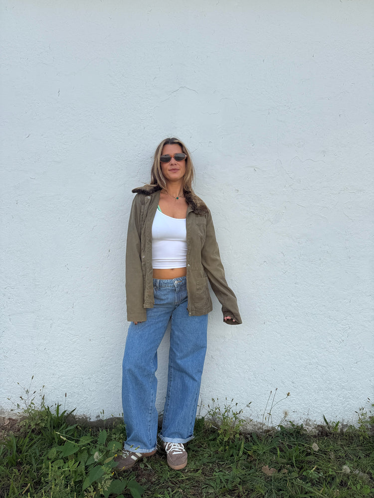 DKNY Faux Fur Jacket