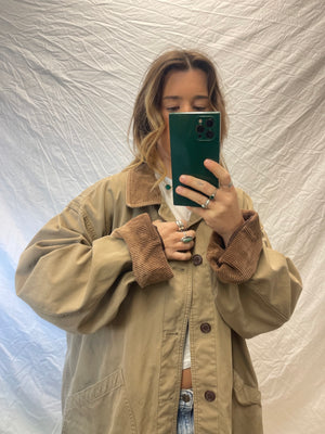 Corduroy + Canvas Chore Coat