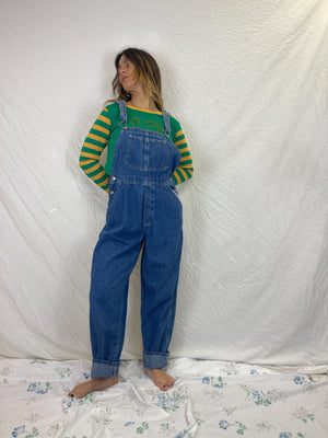 Vintage Dark Wash Overalls