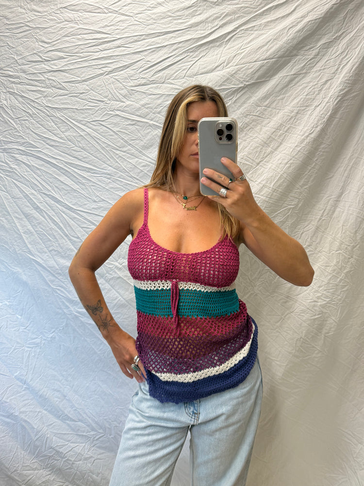 Y2K Crochet Cami Top