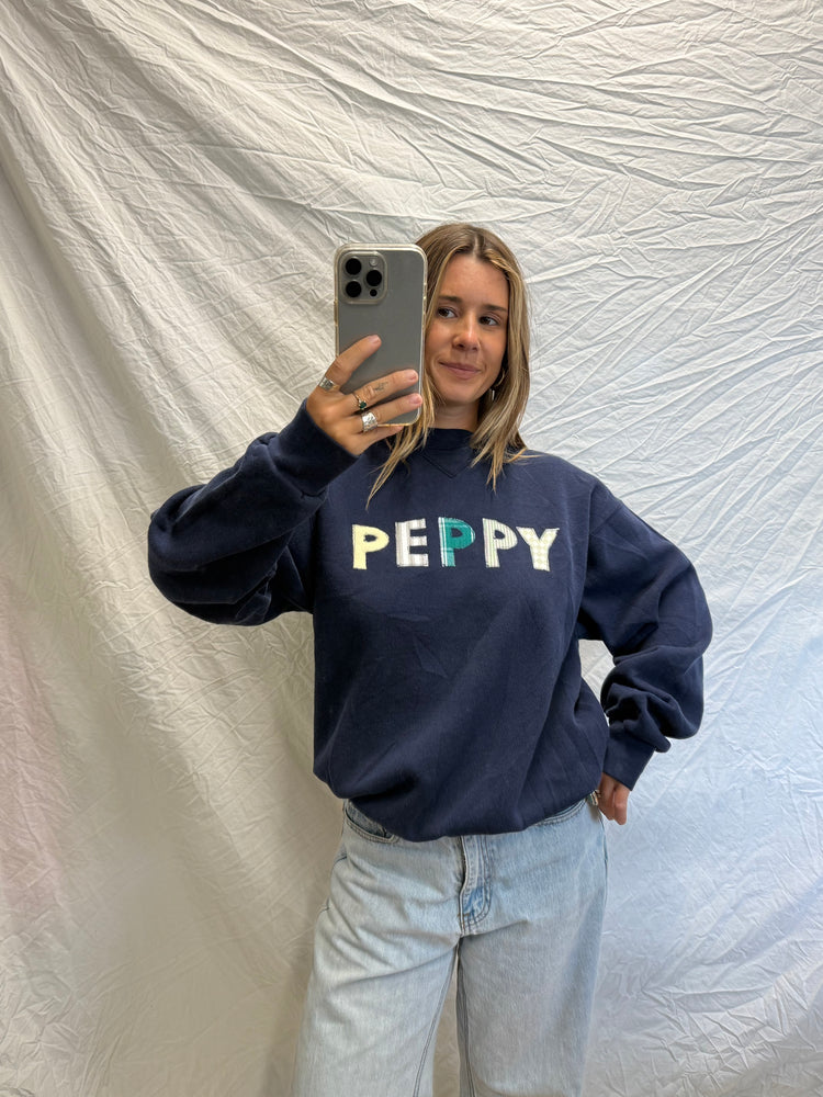 Peppy Patchwork Crewneck