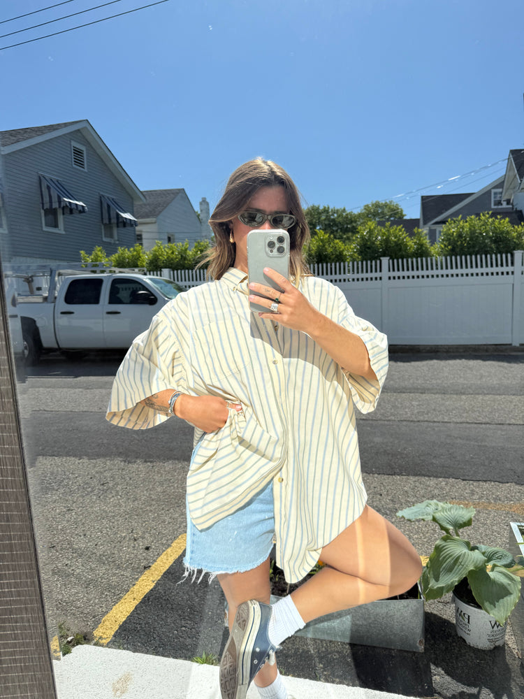 LL Bean Stripe Button Down