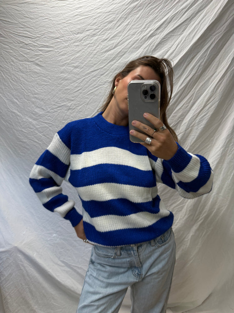 80's Stripe Knit Sweater