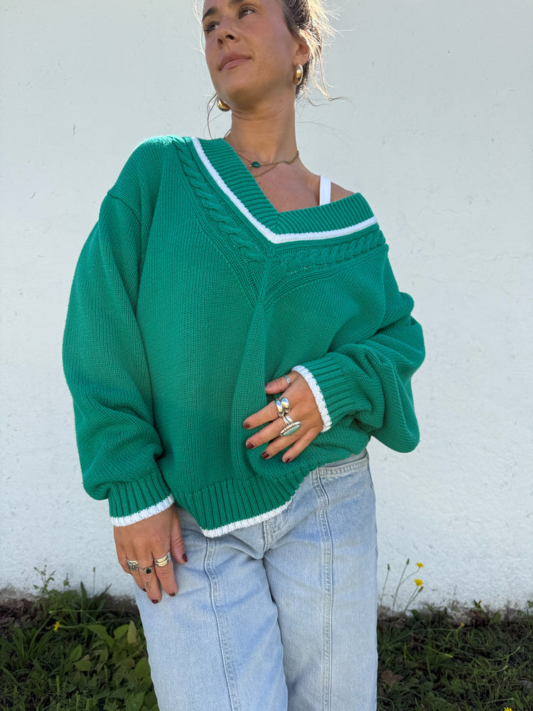 Vtg Cotton Country Club Sweater