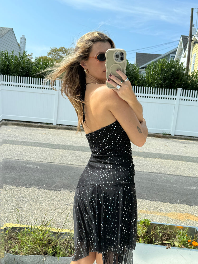 Y2K City Triangles Glitter Dress