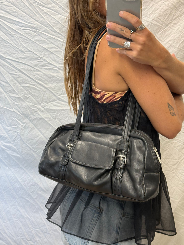 90's Leather Shoulder Bag