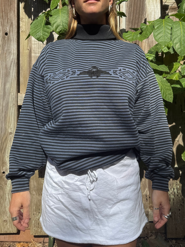 90's Eagle Grunge Turtleneck Sweatshirt