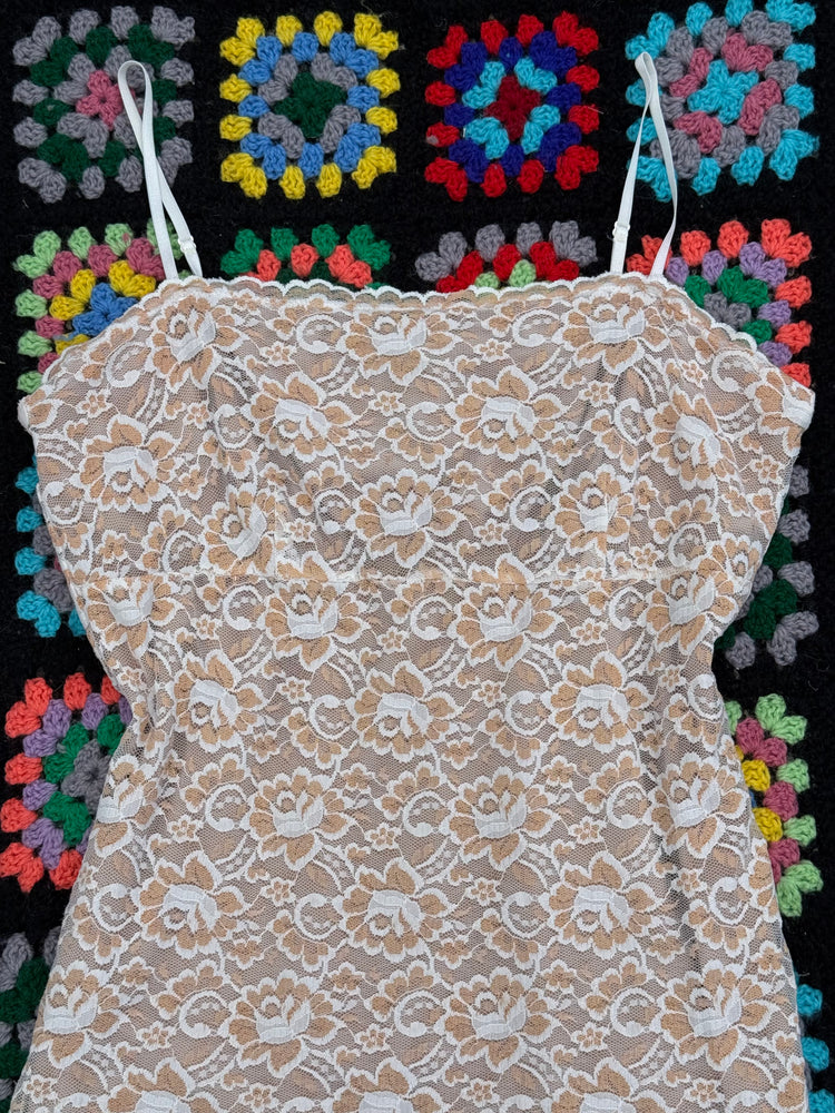 Y2K Stretch Lace Cami