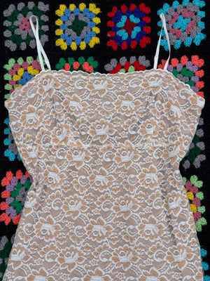 Y2K Stretch Lace Cami